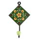 Forest Green Tiny Flower Ceramic Tile Hook Online
